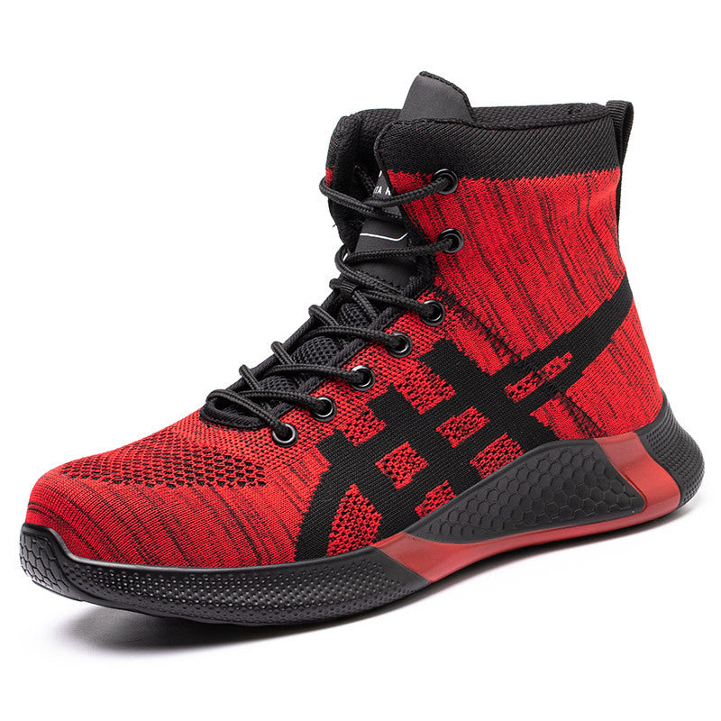 Warm Thickened Breathable Lace-up Safety Shoes