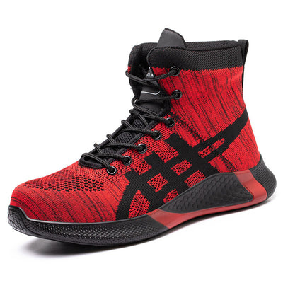 Warm Thickened Breathable Lace-up Safety Shoes