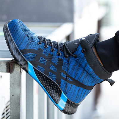 Warm Thickened Breathable Lace-up Safety Shoes