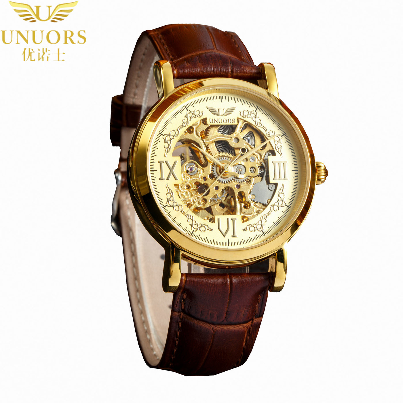 Nunos are hollow waterproof belt mechanical watch