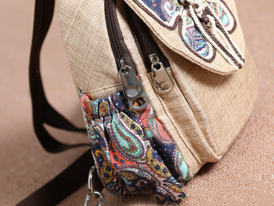 A touch of colourful backpack