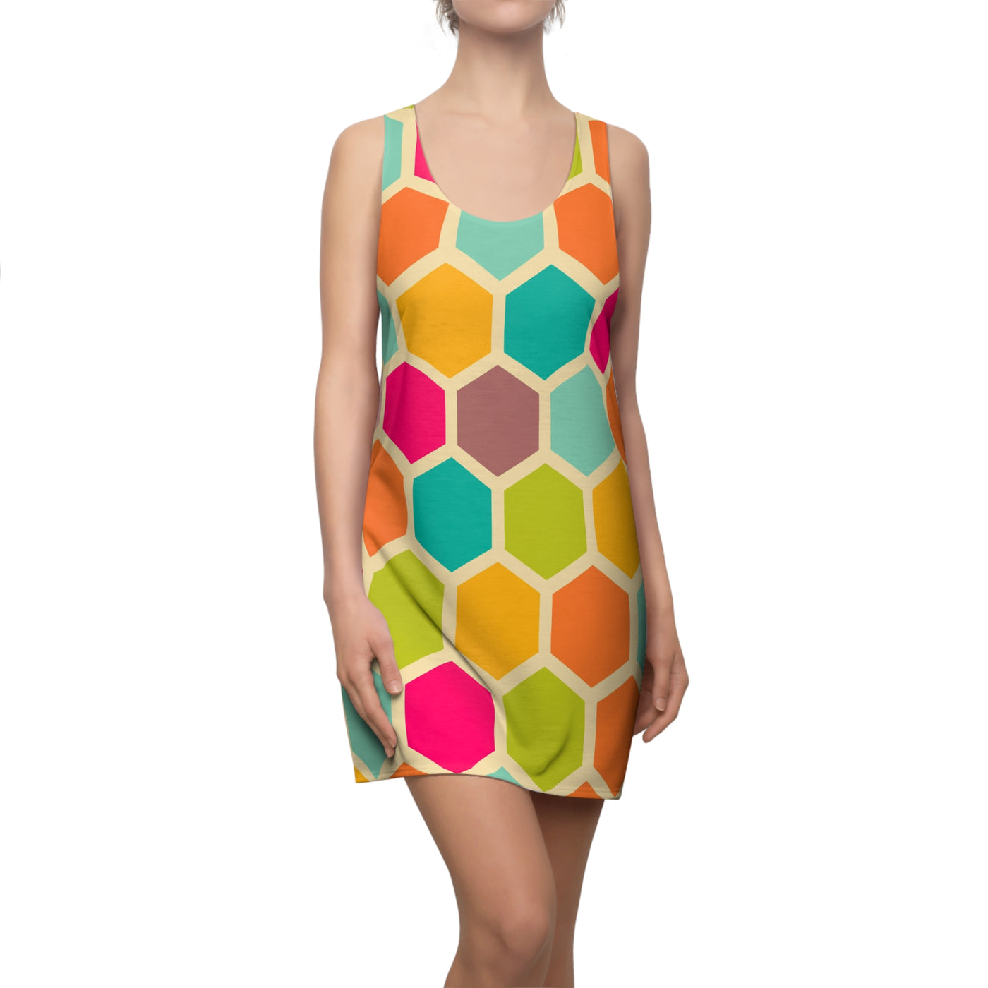 Women's Cut & Sew Racerback Dress (AOP)