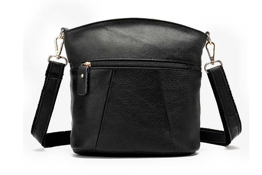 Genuine leather women's fashion bucket bag