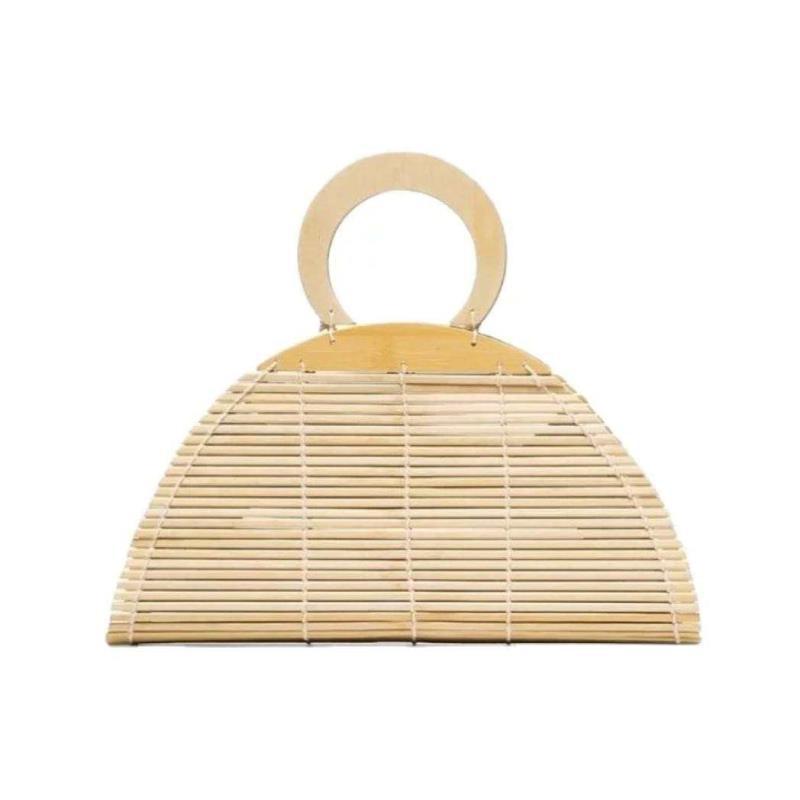 Natural Bamboo Hand-woven Clutch