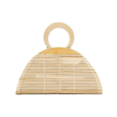 Natural Bamboo Hand-woven Clutch