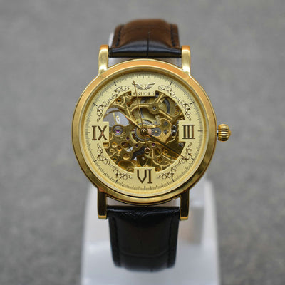 Nunos are hollow waterproof belt mechanical watch