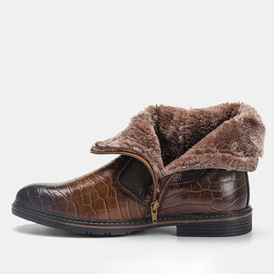 Winter Warm Leather Boot High Man Boots
