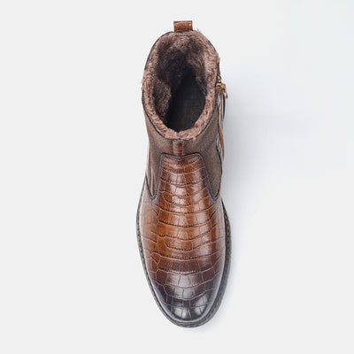 Winter Warm Leather Boot High Man Boots