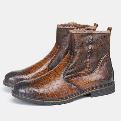 Winter Warm Leather Boot High Man Boots
