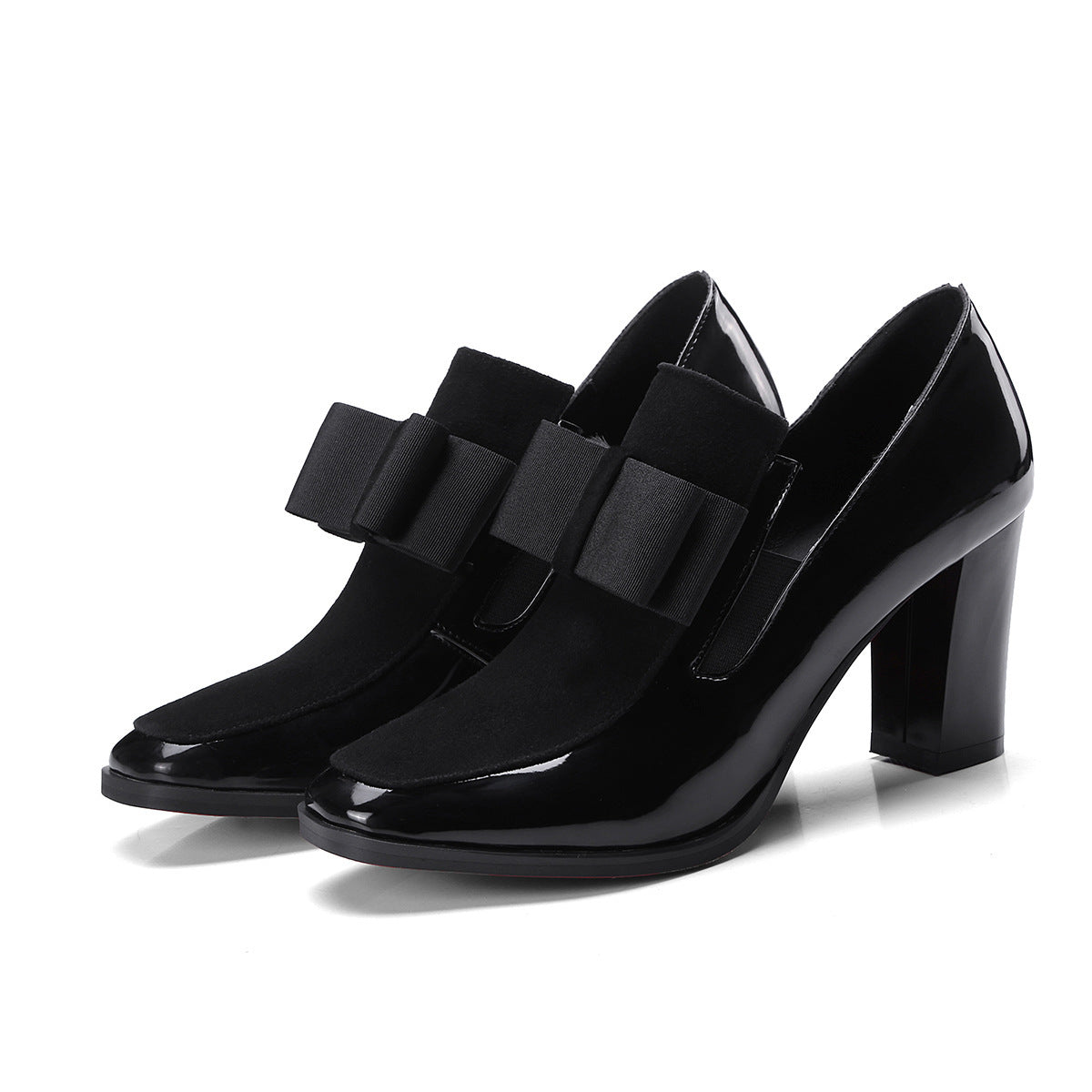 Spring New Single Thick Heel Women's Shoes