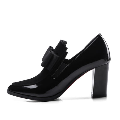 Spring New Single Thick Heel Women's Shoes