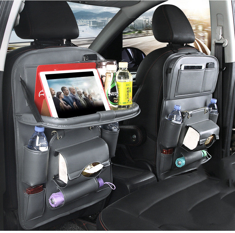 Car Storage Bag Multifunction Seat Back Tray Hanging Bag
