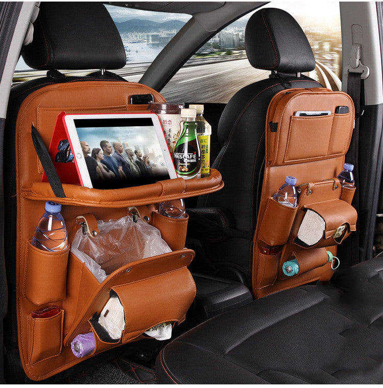 Car Storage Bag Multifunction Seat Back Tray Hanging Bag