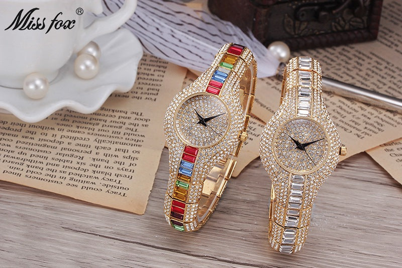 Full Of Diamonds European-Style High-End Watches For Women