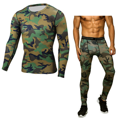Camouflage Compression Baselayer Set Sports Compression Set