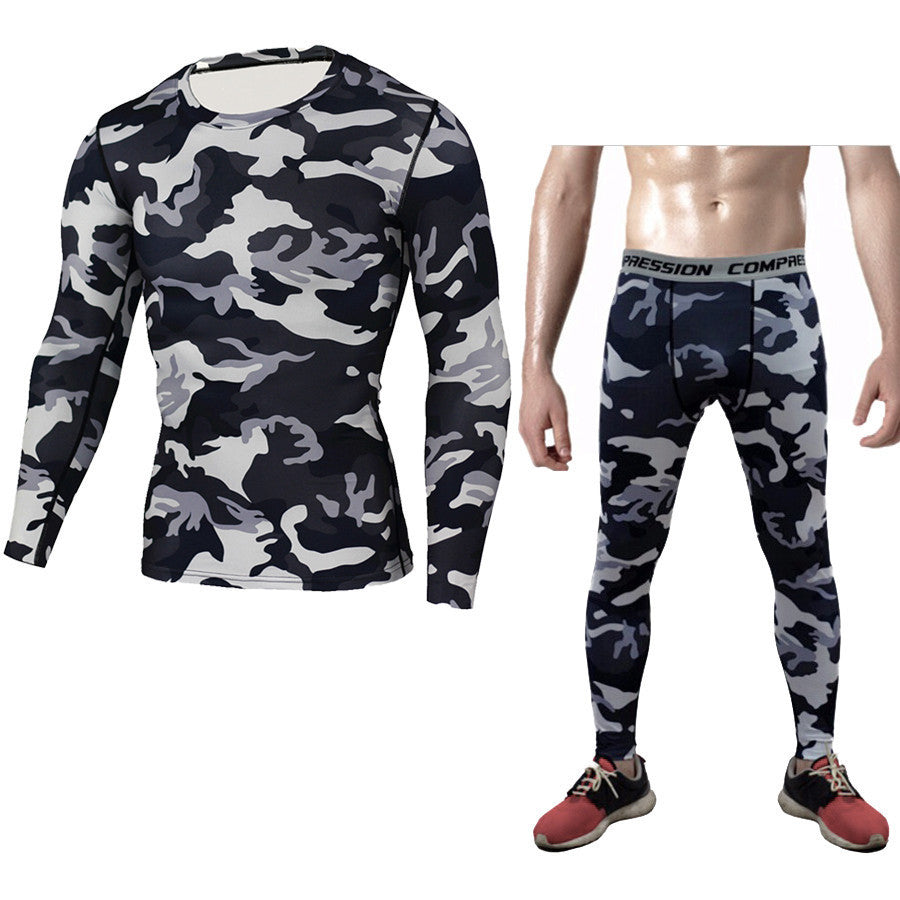 Camouflage Compression Baselayer Set Sports Compression Set