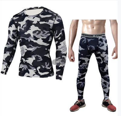 Camouflage Compression Baselayer Set Sports Compression Set