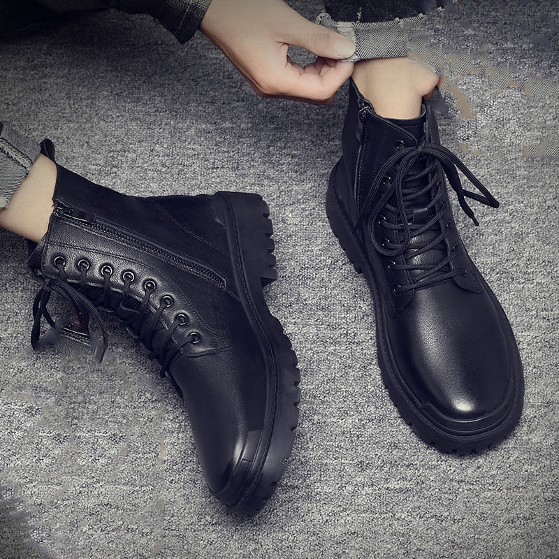 Martin Men'S Style High-Top Cotton Plus Velvet Warm Snow Boots Men