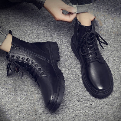 Martin Men'S Style High-Top Cotton Plus Velvet Warm Snow Boots Men