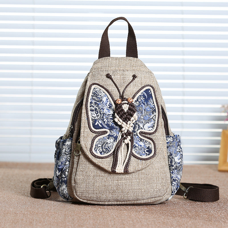 A touch of colourful backpack