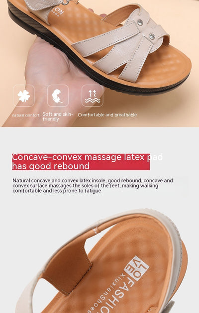 Genuine Leather Flat Non-slip Women's Shoes