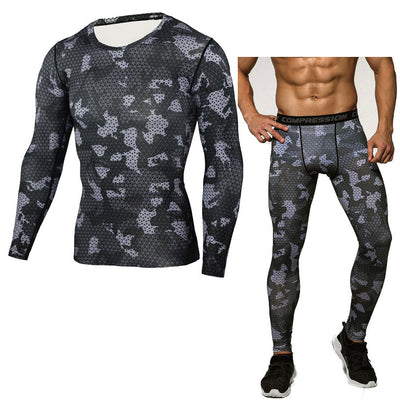 Camouflage Compression Baselayer Set Sports Compression Set