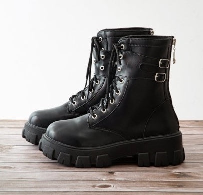 Thick-soled Martin boots women summer new