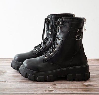 Thick-soled Martin boots women summer new