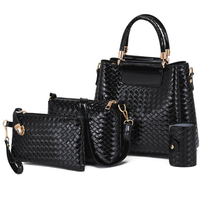 Fashion Embossed Four-piece Cover Mother Bag