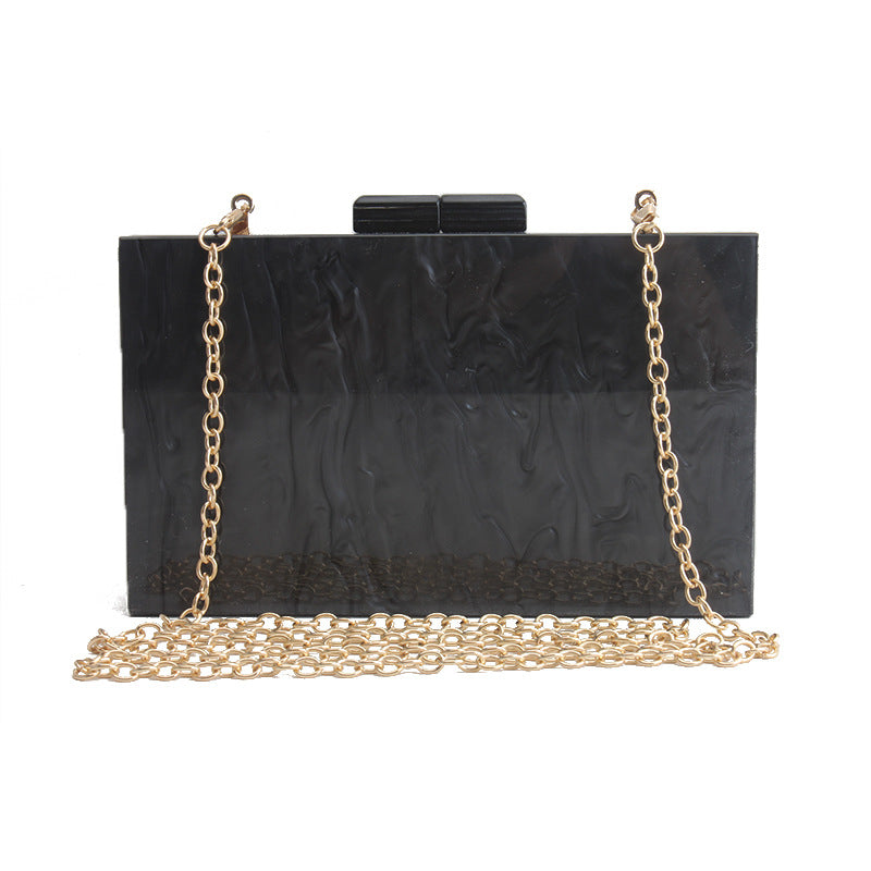Women Marble Pattern Acrylic Clutch