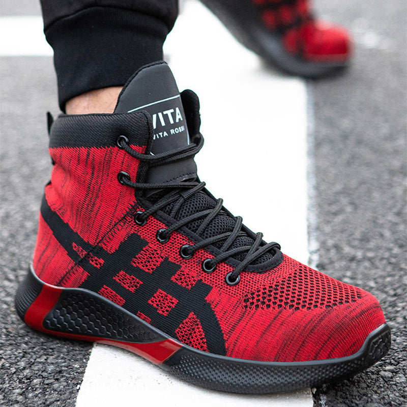 Warm Thickened Breathable Lace-up Safety Shoes