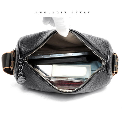 Women's Round Trendy Fashion Wide Strap Shoulder Messenger Bag
