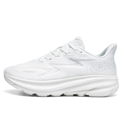 Fashion Lace-up Mesh Sneakers Lightweight Shock Absorption Training Shoes Soft-sole Running Sports Shoes
