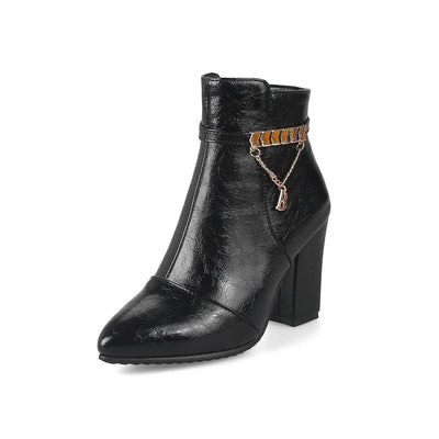Low-heel short suede short leather women boots
