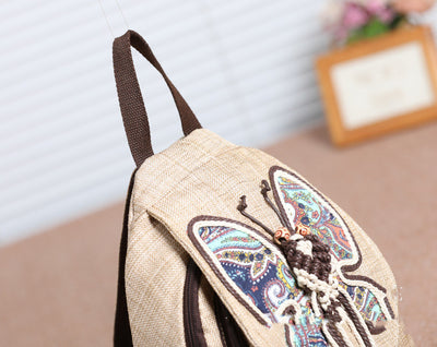 A touch of colourful backpack