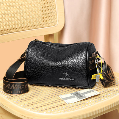 Women's Round Trendy Fashion Wide Strap Shoulder Messenger Bag