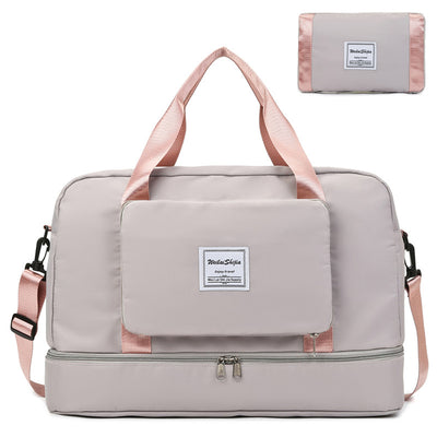 Foldable Travel Duffel Sports Gym Tote Bag Women
