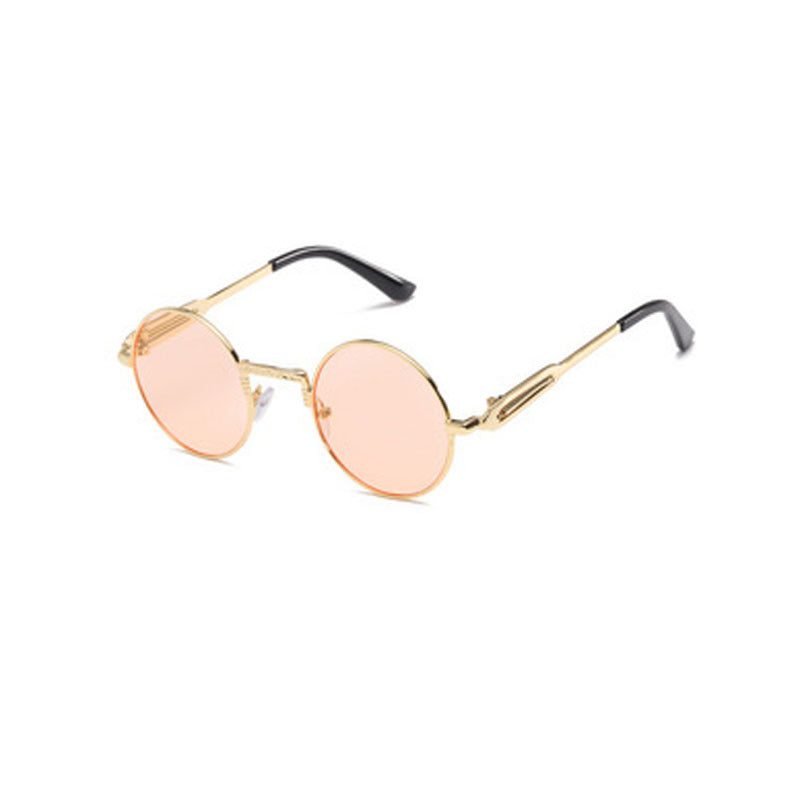 Retro Round Frame Sunglasses