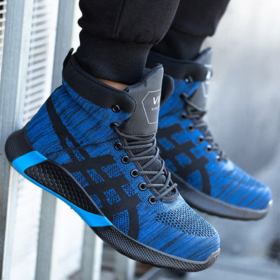 Warm Thickened Breathable Lace-up Safety Shoes