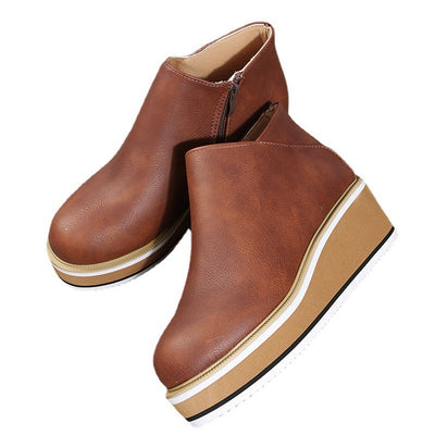 Ankle Boots Women with Chunky Block