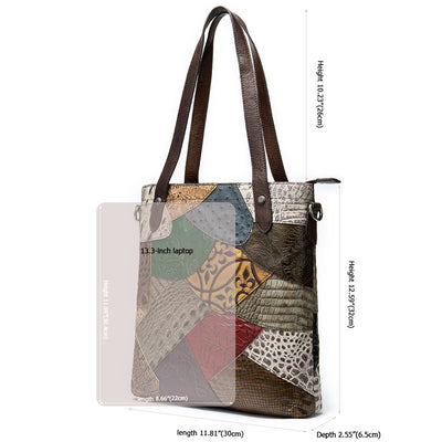 Genuine leather shoulder bag computer bag