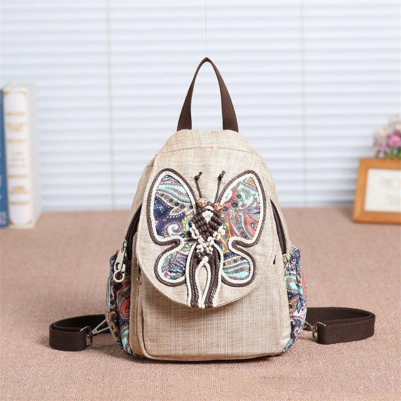 A touch of colourful backpack