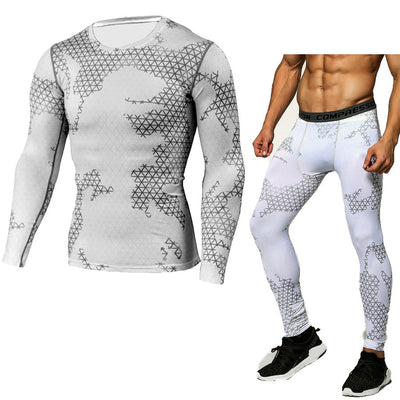 Camouflage Compression Baselayer Set Sports Compression Set