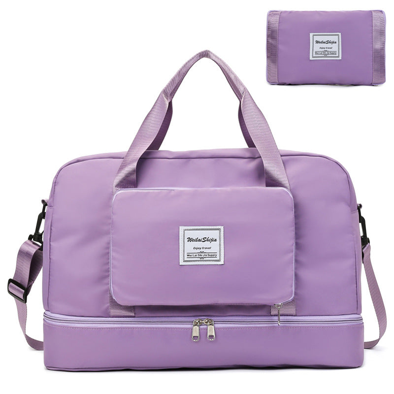 Foldable Travel Duffel Sports Gym Tote Bag Women