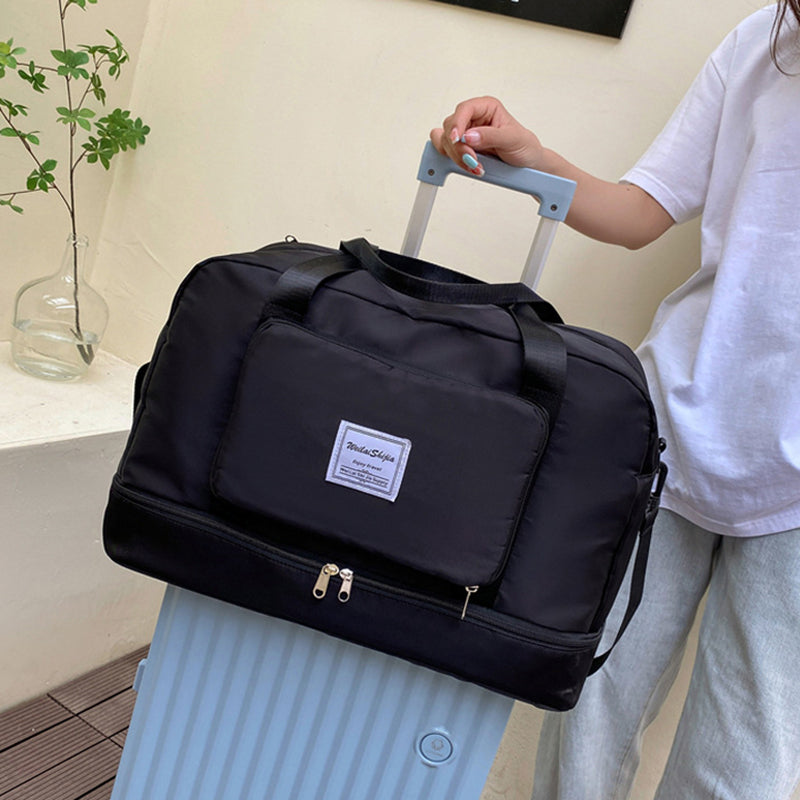Foldable Travel Duffel Sports Gym Tote Bag Women