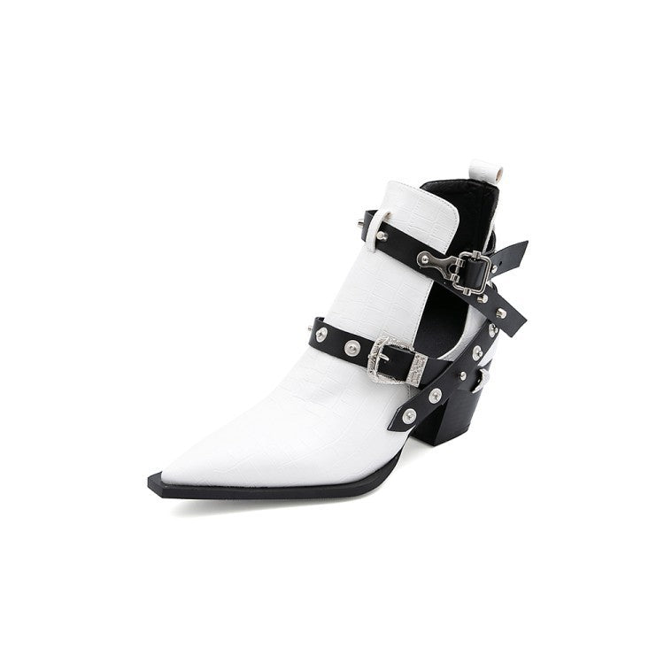 Women Thick Heeled Spring And Autumn Single Boots