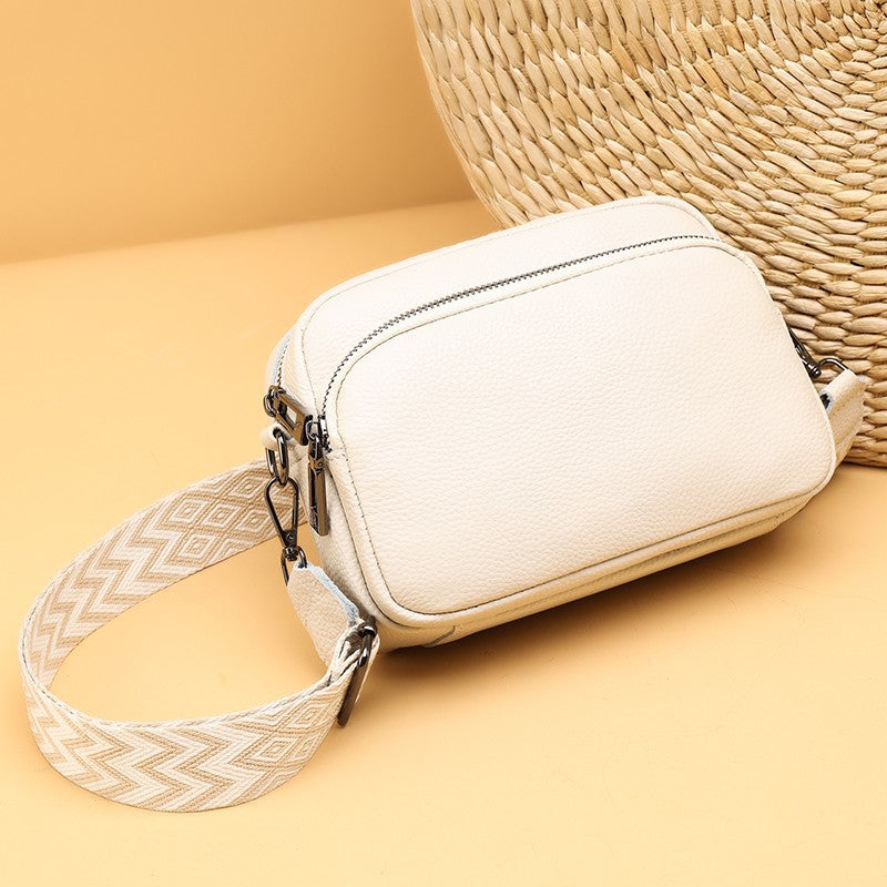 Women's Fashion Litchi Pattern Genuine Leather Bag