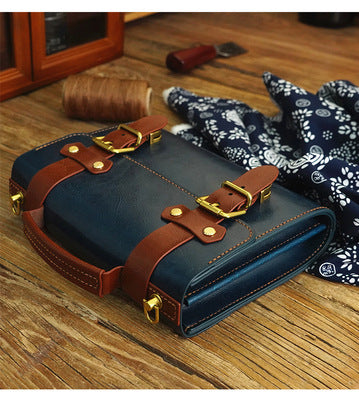 DIY Material Handmade Women's Genuine Leather Messenger Bag