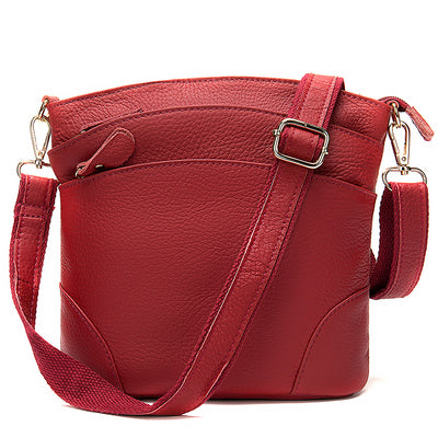 Genuine leather women's fashion bucket bag