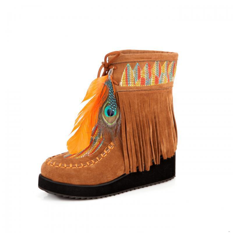 National Style Women Boots With Soles